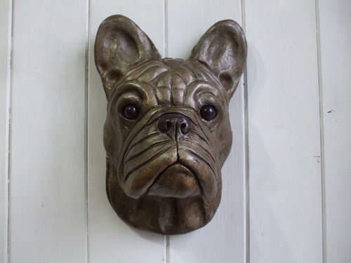 Large stone french bulldog - large,