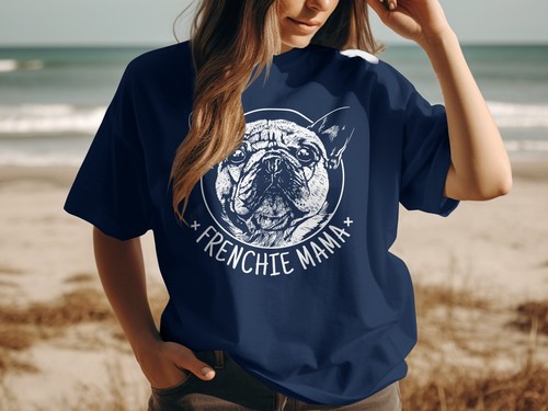 Frenchie mama shirt french - frenchie, t-shirt,