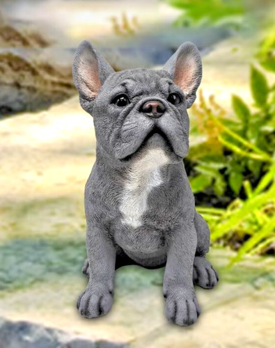French bulldog figurine - french,