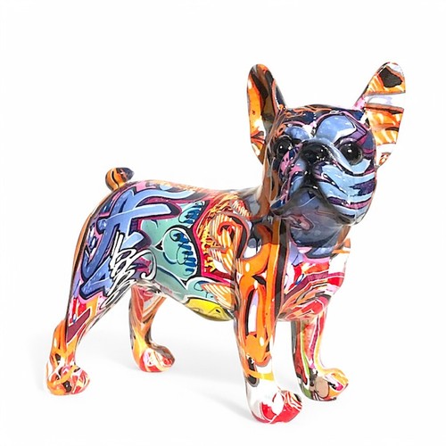 Graffiti art french - art, bulldog