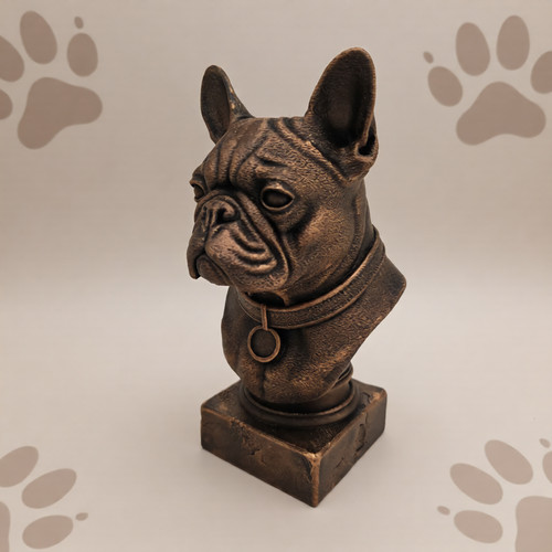 French bulldog bust 3d - bust,,